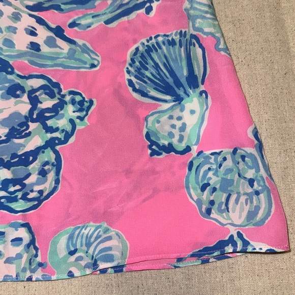 Lilly Pulitzer Pink and Blue Shell Print Tank - Picture 3 of 5